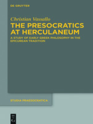 cover image of The Presocratics at Herculaneum